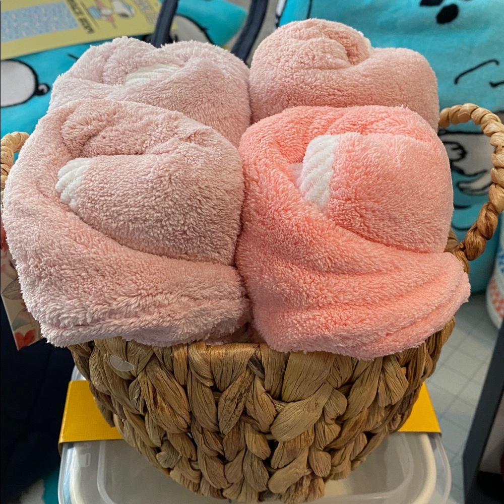 Hair Turbans 4 With Basket